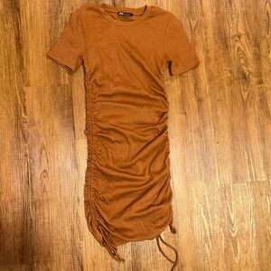 Brown bodycon Zara dress